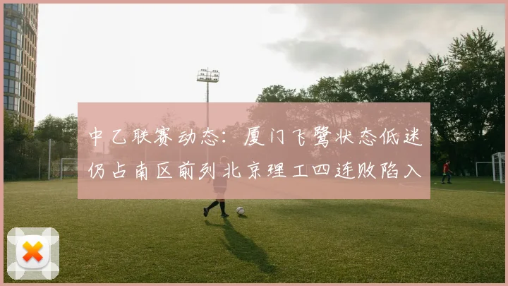 中乙联赛动态：厦门飞鹭状态低迷仍占南区前列北京理工四连败陷入困境